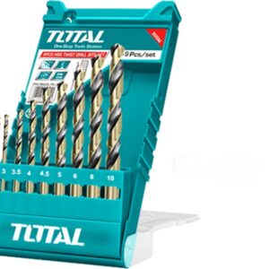 TOTAL 9PCS HSS twist drill  bits set