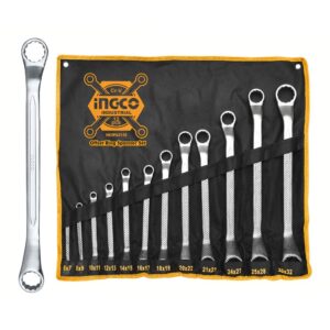 INGCO Offset ring spanner set Size:6-32mm