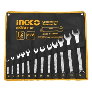 INGCO Combination spanner set Size:6-24mm