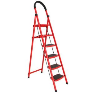 Step Ladder 6 Step Folding Step Stool With Handrails