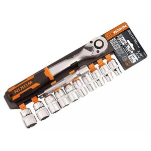 Wokin  12 Pcs 1/2" Ratchet Handle With Sockets Set