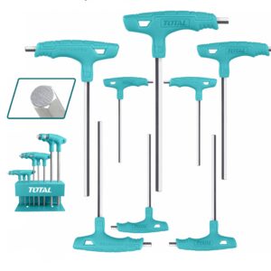 Total 8 Pcs T-handle hex wrench set