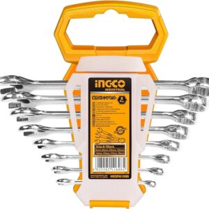 Ingco 8pcs combination spanner set Size:6-19mm