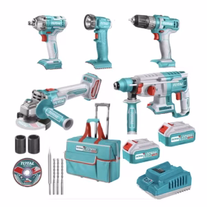 Total 5 Pcs Cordless industrial combo kit