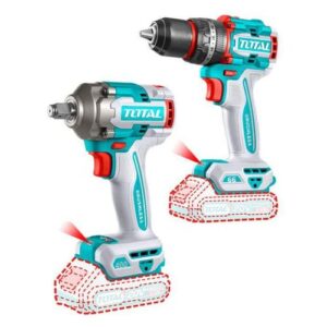 Total Cordless 2 pcs combo kit 66Nm 20v