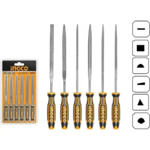 Ingco 6 Pcs file set 140mm