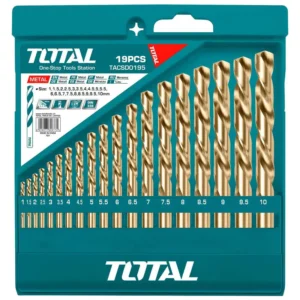 Total HSS twist drill bits set 19pcs